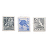 D2792 - Canadá - Fauna Selvagem Yvert Nº 273/5 Nn De 1954