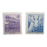 D2795 - Canadá - Fauna Selvagem Yvert Nº 287/8 Nnn De 1956