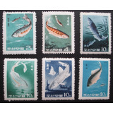 D2859 - Coréia Do Norte - Fauna Peixes Yvert Nº 601/6 Nn De 