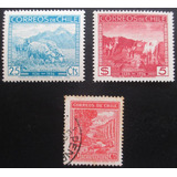 D2919 - Chile - Fauna Yvert Nº 159+166+169 Nnn/circ De 1930
