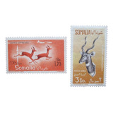 D3673 - Somália Italiana - Fauna Gazela Yvert Nº Aéreo 53/8