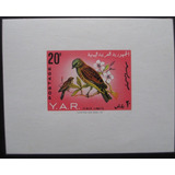 D3844 - Yemen - Fauna Aves Bloco Yvert Nº 21 Nnn De 1965