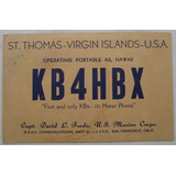 D4065 - Antigo Cartão Qsl De São Francisco California Usa De