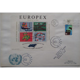 D4467 - Onu - Envelope Fdc Comemorativo Europex 1962 Com Blo
