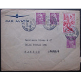D4530 - França - Envelope Circulado Em 1948 Para Santos - Sp