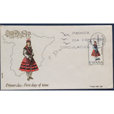 D5132 Espanha - Fdc Trajes Tipicos Femininos Orense Selo Yv