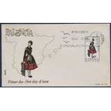 D5134 - Espanha - Fdc Trajes Tipicos Femininos Palencia Selo