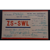 D5326 - Cartão Qsl Da Africa Do Sul De 1945 Emitido Por Rad