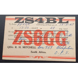 D5339 - Antigo Cartão Qsl Da Africa Do Sul De 1947 Emitido