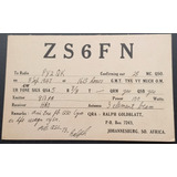 D5341 - Antigo Cartão Qsl Da Africa Do Sul De 1947 Emitido