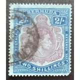 D6090 - Bermuda - Selo De 2 Shillings Yvert 114 De 1934 Circ