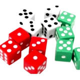 Dados Coloridos Para Jogos - Kit Com 12 Unidades