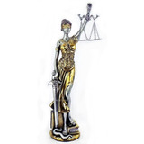 Dama Da Justiça Direito Deusa Estátua Têmis - Grande - 41 Cm