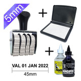 Datador 5mm Val/fab + Kit De Tinta Para Congelados