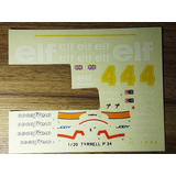 Decalque Original Kit Tamiya Tyrrell P34 - 1/20***usado