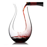 Decanter Vinho 1,4l Vidro Lapidado Moderno Super Luxo