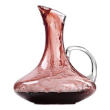 Decanter Vinho 1,5l Vidro Lapidado Com Alça Aerador