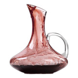 Decanter Vinho 1,5l Vidro Lapidado Com Alça Aerador