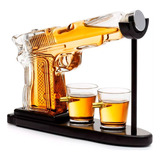 Decanter Whisky Decantador Presente Temático Dois Copos