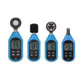 Decibelimetro-luximetro-termometro-anemometro Kit C/ Laudo