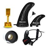 Deck Prancha Sup + Quilhas + Parafuso + Protetor De Borda