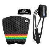 Deck Prancha Surf + Leash Cordinha Surf + Parafina