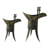 Decoração Chinesa De Vidro, Vidro, Grande, 2 Peças