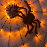 Decoração De Halloween Led Spider Web