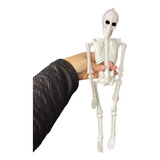 Decoração Esqueleto Humano Articulado Halloween Plástico