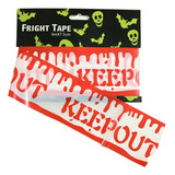 Decoração Halloween Faixa Interditar Cena De Crime Zumbi