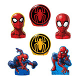 Decoração Mesa Grande - Enfeite E V A - Homem Aranha Spider