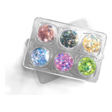 Decoração Unhas Gel Enfeites Nail Art Manicure 6 Unidades