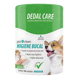 Dedal Care Pet Higiene Bucal Para Cães Gatos C/ 30un. Menta