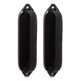 Defensa Náutica F2 21x61 Preta Inflável Barco Lancha Kit 2
