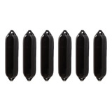 Defensa Náutica F2 21x61 Preta Inflável Barco Lancha Kit 6