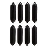Defensa Náutica F2 21x61 Preta Inflável Barco Lancha Kit 8