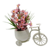 Delicado Arranjo Pequeno - Flores Artificiais Vaso Bicicleta