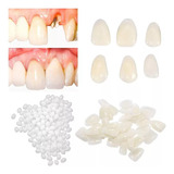  Dentes A1 Provisório Coroas Removíveis + Massa Fixadora 