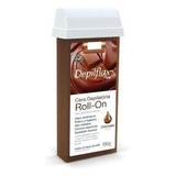Depilflax Cera Depilatória Roll On Refil Chocolate 100g