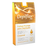 Depilflax Folhas Prontas P/ Depilação Corporal Natural C/20