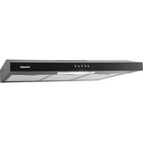 Depurador E Exaustor De Ar Slim 80 Cm Preto Suggar 127v