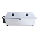 Derretedeira De Chocolate Inox 10kg C/ 2 Cubas 5 Kg 110v