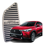 Descanso De Pé Aço Escovado Inox Toyota Corolla Cross Suv