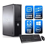 Desktop Barato Dell Optiplex C2duo 8gb Ddr3 Ssd120 Brinde