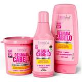 Desmaia Cabelo Shampoo, Máscara E Condicionador Forever Liss