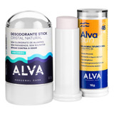 Desodorante Cristal 60g + Alva Sun 45 Fps Personal Care