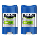 Desodorante Stick Gillette Clear Gel Aloe 82g - Kit C/2un