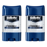 Desodorante Stick Gillette Clear Gel Antibac 82g-kit C/2un