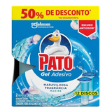 Desodorizador Sanitário Pato Gel Adesivo Marine