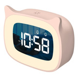 Despertador Infantil Com Luz Noturna, Relógio Digital